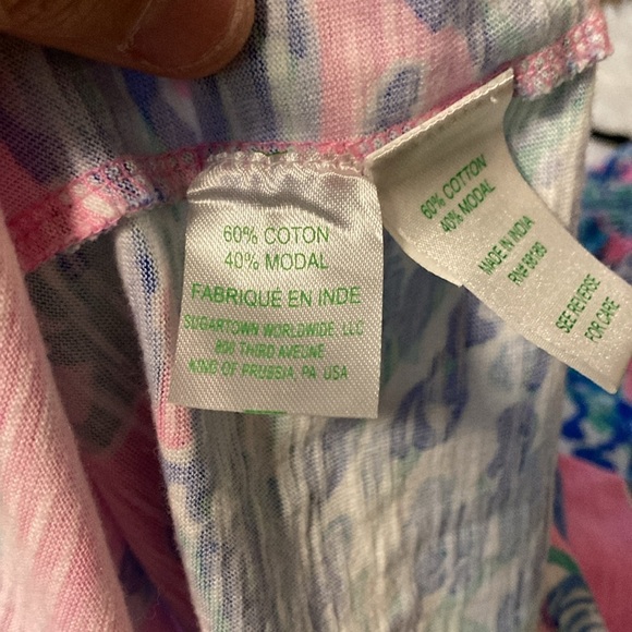 Lilly Pulitzer Pink Blue Shells Shift Dress - Picture 8 of 9